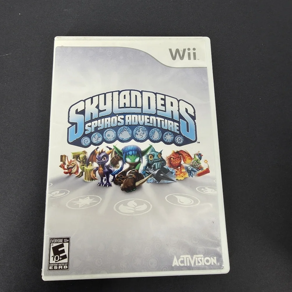 Skylanders Spyros Adventure Nintendo Wii 2011 Game Disc & Case TESTED Works Wii